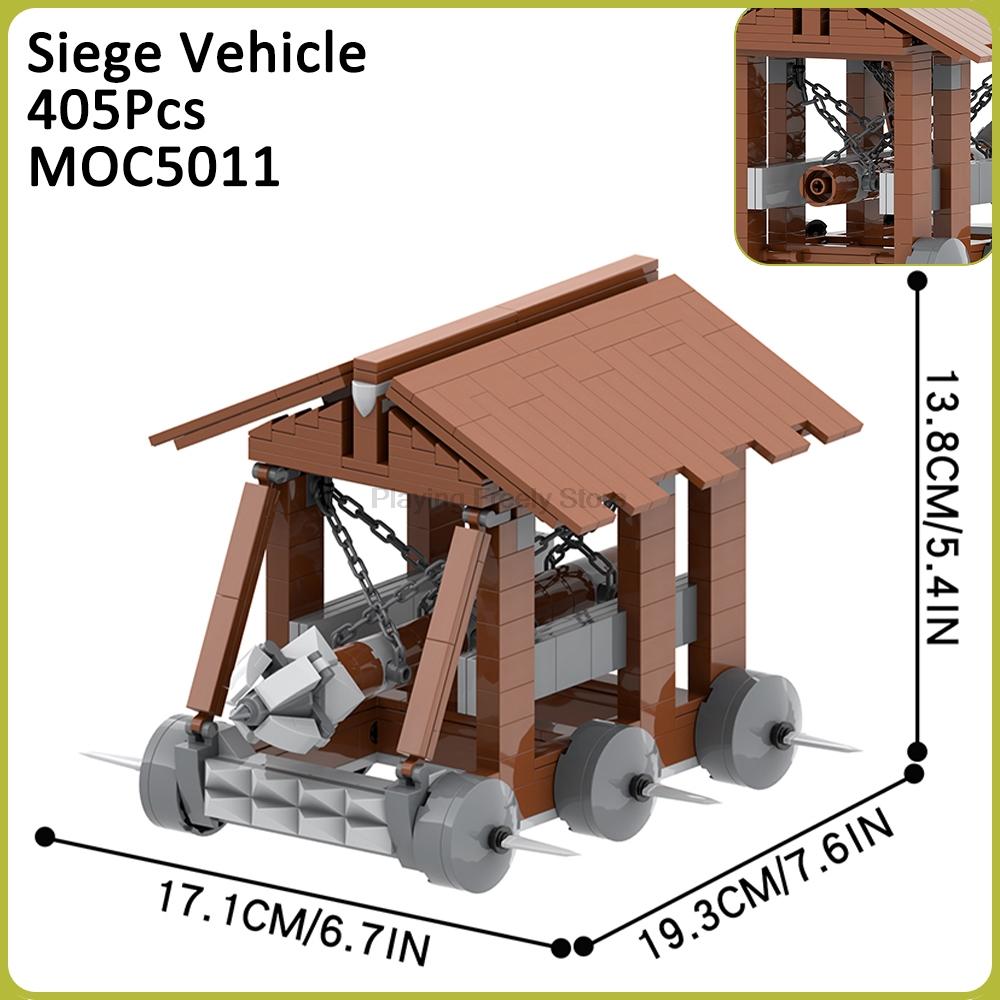 MOC Mittelalterliche Kriegssteine Kanonenwagen Waffe Katapult Armbrust Kompatible Figur Bausteine Spielzeug Für Kinder Erwachsene Freunde Geschenke
