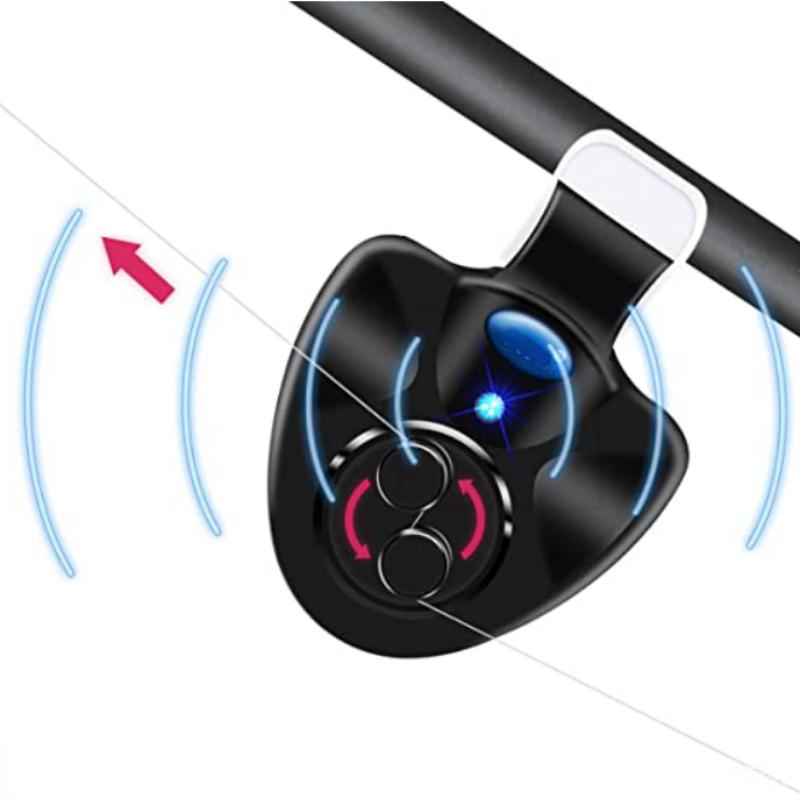 New Carp Fishing Clip Set Rod Electronic LED Light Indicator Fish Bite Sound Alarm Bell Sensor Fishing Accessories for Rods