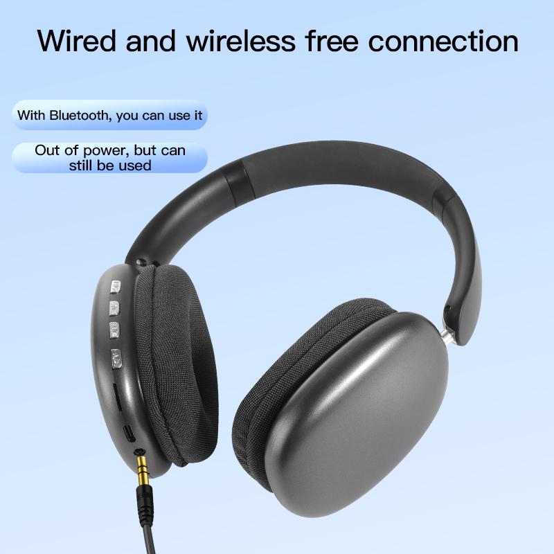 Bluetooth Headphones Over Ear Wireless Headset HiFi Music Gaming Comfortable Mic for iPhone Android PC Travel Sports Gift Unisex 2