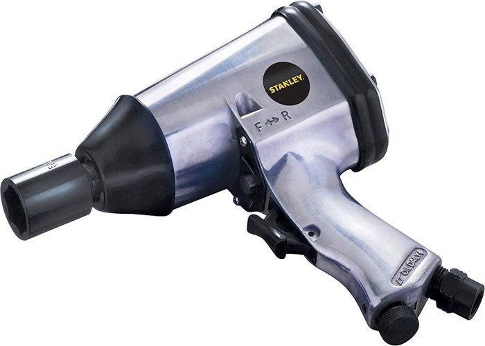 34-piece Pneumatic Kit - Stanley - Impact Wrench, Chipping Hammer, Pneumatic Sander - Silver