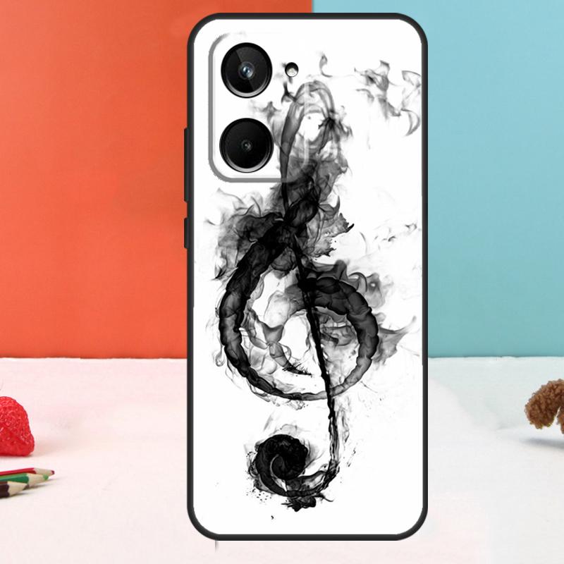Music Note Musical Treble Clef For Realme 15 14 10 11 12 13 Pro Plus C67 C65 C63 C61 C35 C55 C53 C51 C71 C75 GT7 Pro Case