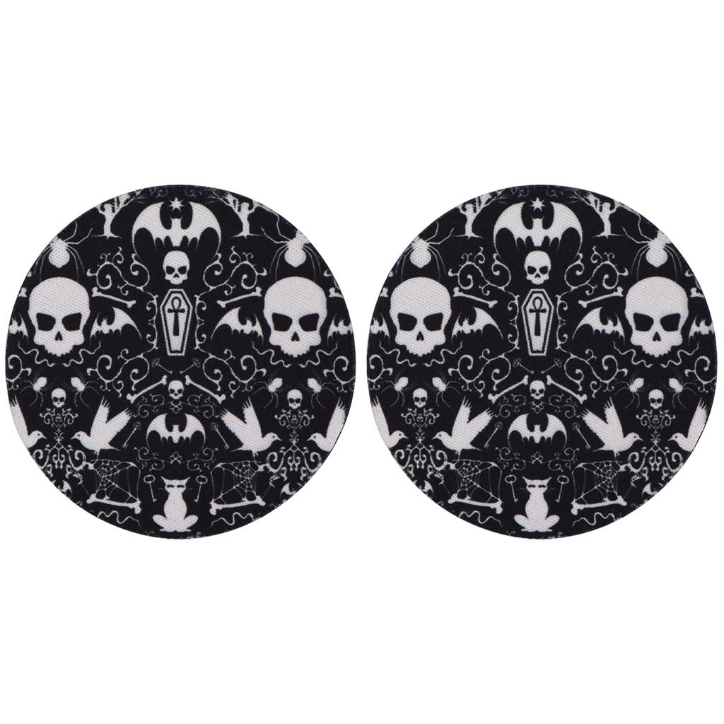 2pcs Cute Animals Car Coaster Anti-Slip Durable Universal Coasters Water Cup Groove Pad Car Interior Decoration Supplies