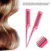 Fine-tooth Metal Pin Hairdressing Hairstyle Rat Tail Comb Black Tool