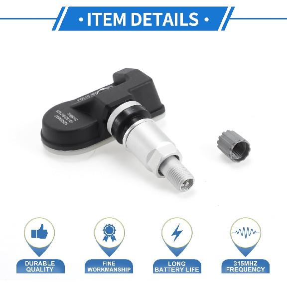 Tire Pressure Sensor Tire Pressure Monitoring Sensor No.13589597 for Chevrolet Equinox 2016-2021 1 Pc 433MHz