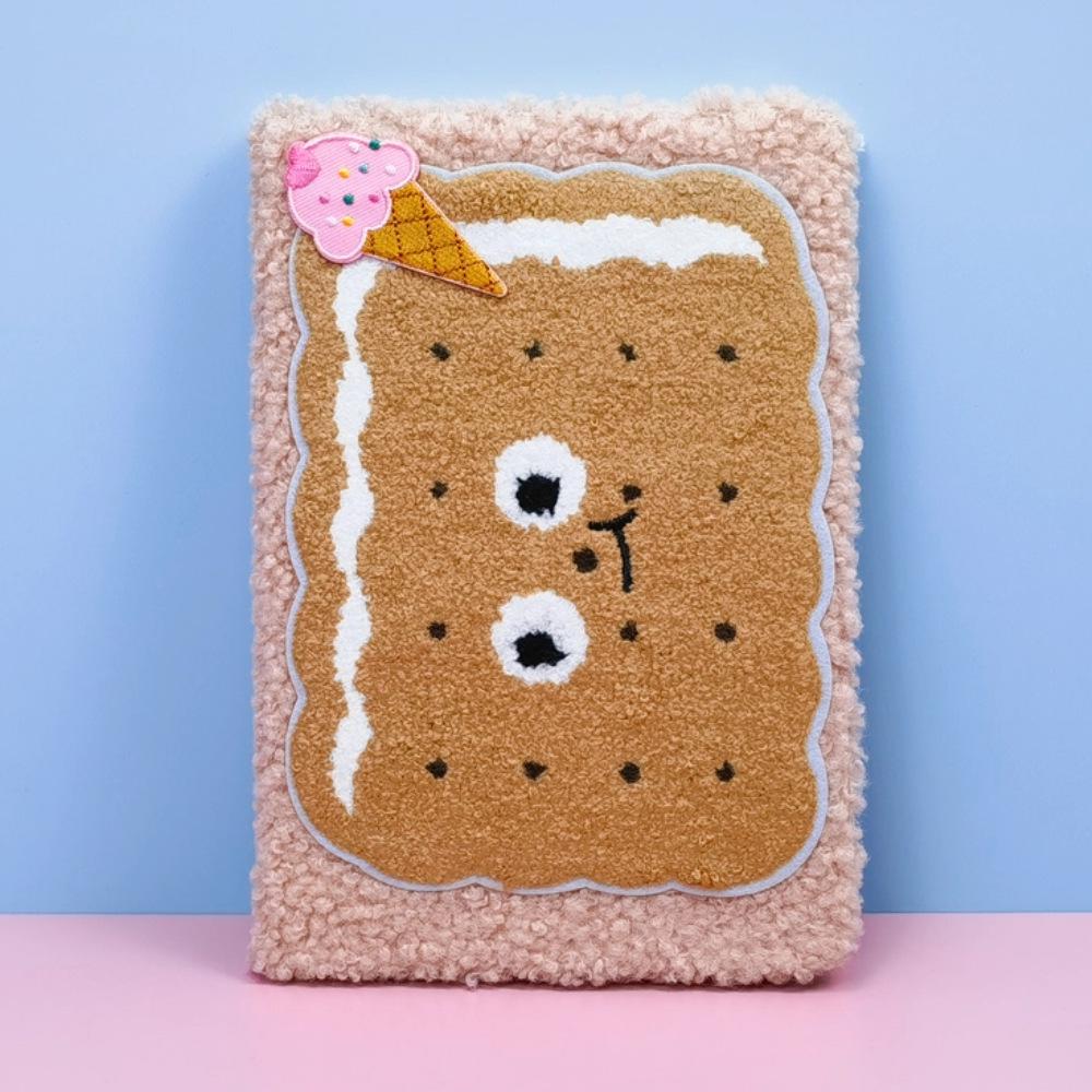 Creative Cute Toast Bread Plush Notebook Diary