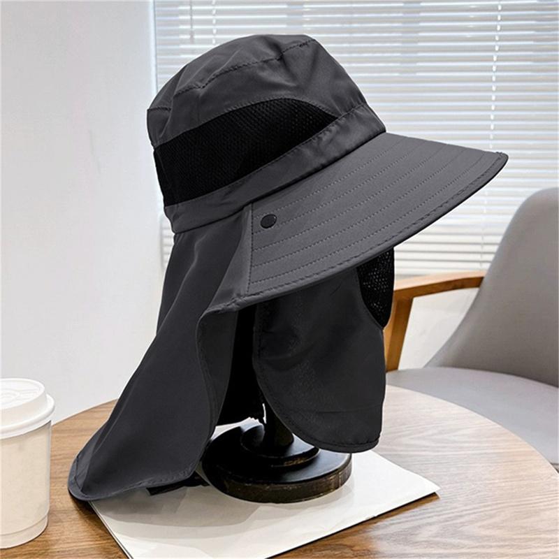 Outdoor Sport Hiking Visor Hat UV Protection Face Neck Cover Mountain Climbing Fishing Camping Sun Protect Caps