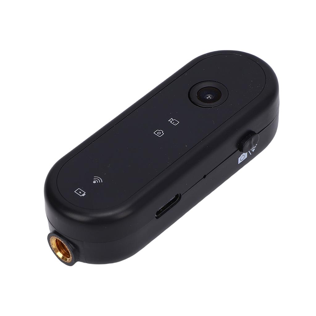 1080P Thumb Action Camera Wide Angle Portable Sports Action Camera with 64GB Memory Card Car Mount for Travel