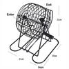 Bingo Lottery Machine Steel Bingo Game Cage Kit Adult Family Large Party Group Entertainment Tabletop Board Game Sweepstakes