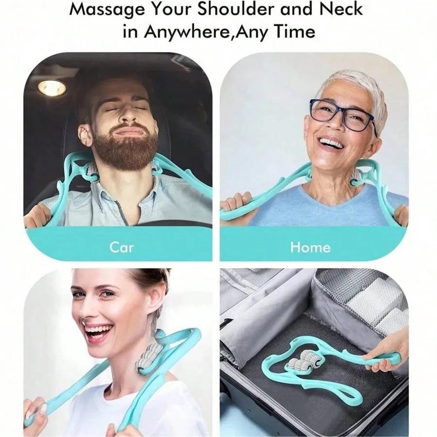 Portable And Easy To Use1pc Neck Massager, Neck Roller Suitable For Arm, Legs, Back, Neck And Shoulder Relaxer
