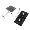 Solar Panel Fan Kit Double Exhaust Fan for Chicken Coop 20W Solar Powered Fan with Waterproof Dual Fans