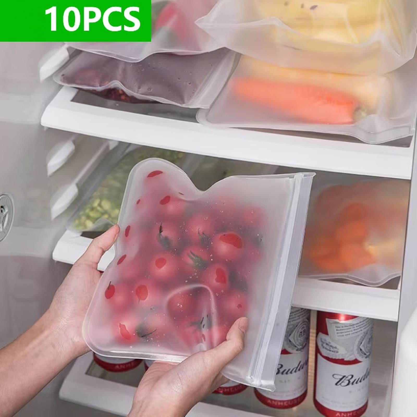 

Многоразовые пакеты для хранения продуктов из ЭВА, герметичные пакеты для сохранения свежести для овощей в холодильнике one size