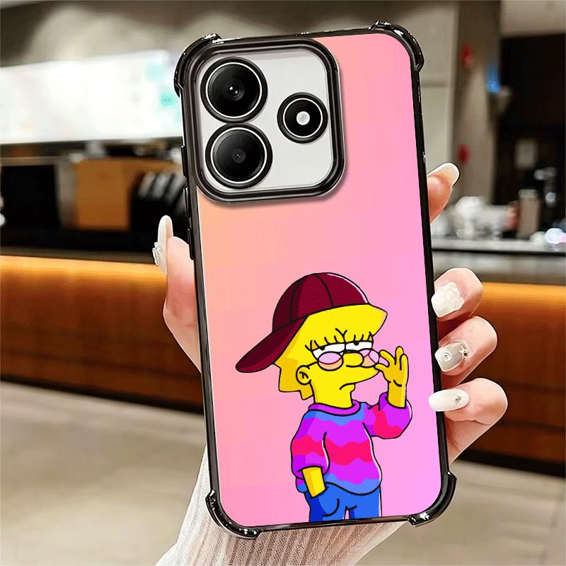 Cartoon Homers-S-Simpsons Soft Phone Case For Xiaomi Redmi Note 14 15 Pro Plus 13 12 11S 11T 5G 10 9S 9 Plating Anti-Fall Fundas