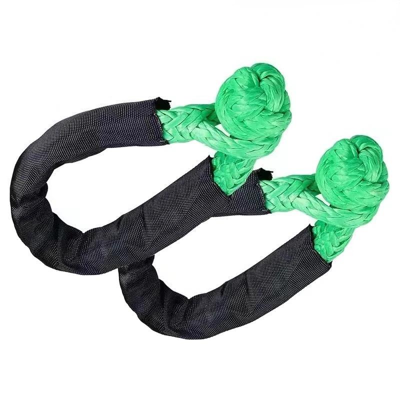 

2Pcs 19T 42,000Lbs Break Strength Synthetic Soft Shackle 1/2 X 22‘’ Rugged Shackles with Protective Sleeve for Vehicle Recovery