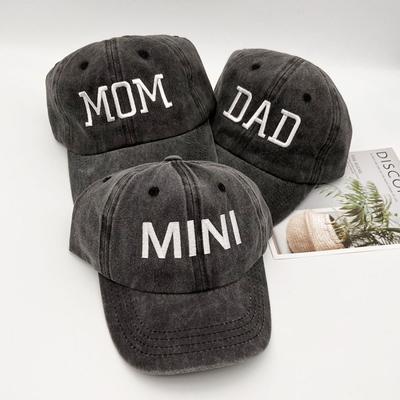 Vintage Parent-child Baseball Hats Washed Cotton Baseball Cap Fashion Outdoor Sunscreen Hats