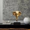 Gold Elephant Head Ornaments Living Room Bedroom Decoration Elephant Ornaments for Gifts Resin Elephant Candle Holder A/B Style