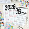 Kalender Zeitplan 2026 Kalender Wandkalender To-Do Liste Zeitplan Geeignet für Büro Zuhause Schule