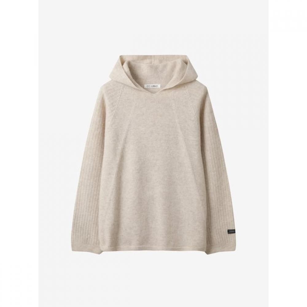 Cc Collect Hood Garment Loose Fit Pullover  C254ksk054 
