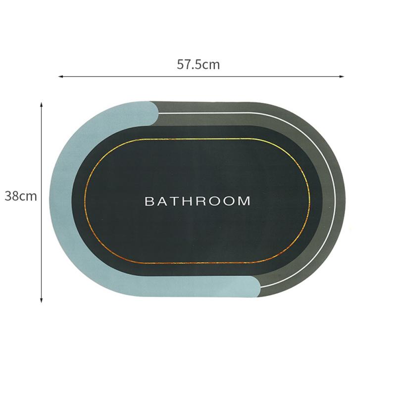 Badezimmer Diatomeenerde Bodenmatte Rutschfest Super Saugfähig Schnell Trocknend Badematten Teppich für Eingang