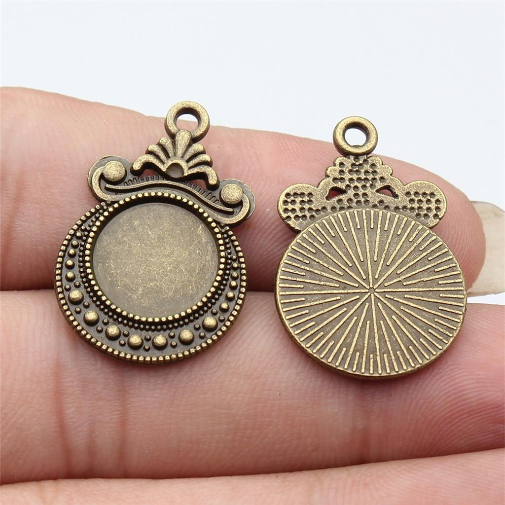 Accessories Parts Fit Round 8-15Mm Glass Cabochon Base Setting Tray Wedding Jewelry Findings QA016