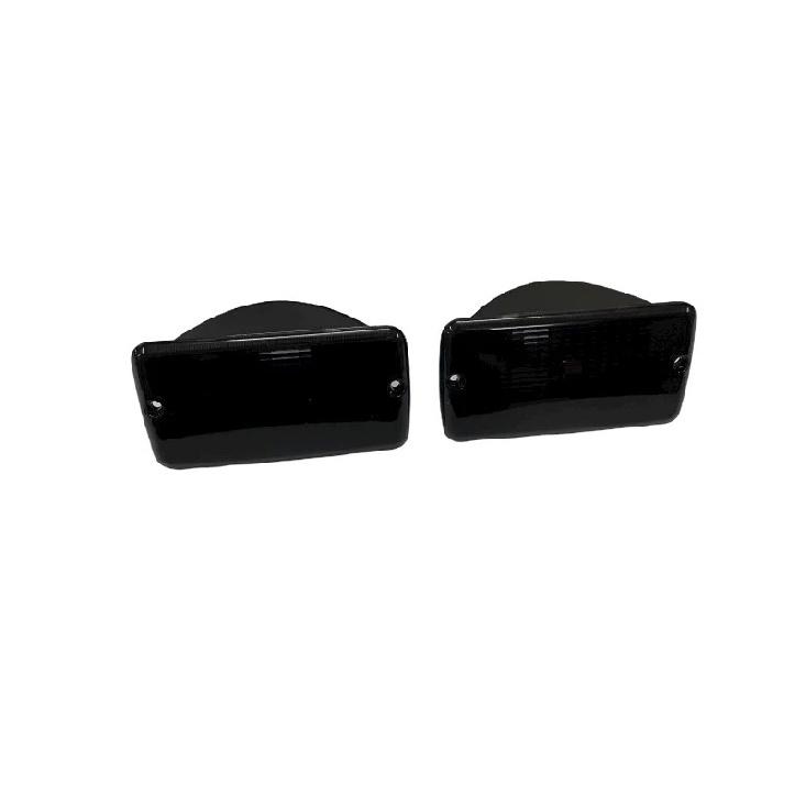 Front Corner Turn Signal Parking Light Housing Black Lens For Jeep Wrangler TJ 1997-2006
