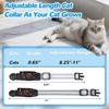 2X Cat Collar,Lighted Cat Collars for Night,Rechargeable Waterproof LED Cat Collar with Remote,Dog Lights