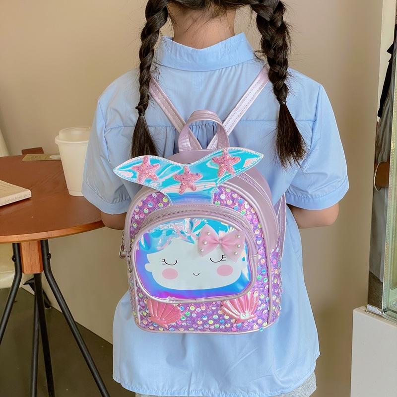 School Bag Girl Small Class Love Backpack Lightweight Versatile Children's Bag Going Out Snack Bag