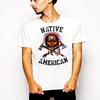 Native American Indian Chief Warrior Skull Western Tomahawk Apache Sioux Unisex T-Shirt