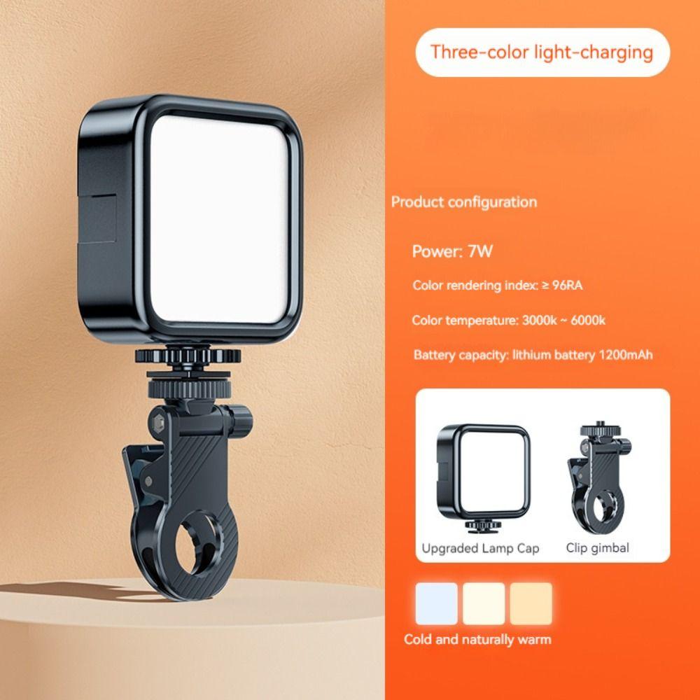 Three-color Clip Ring Flash Rechargeable Photography Lamp New Fill Light Selfie