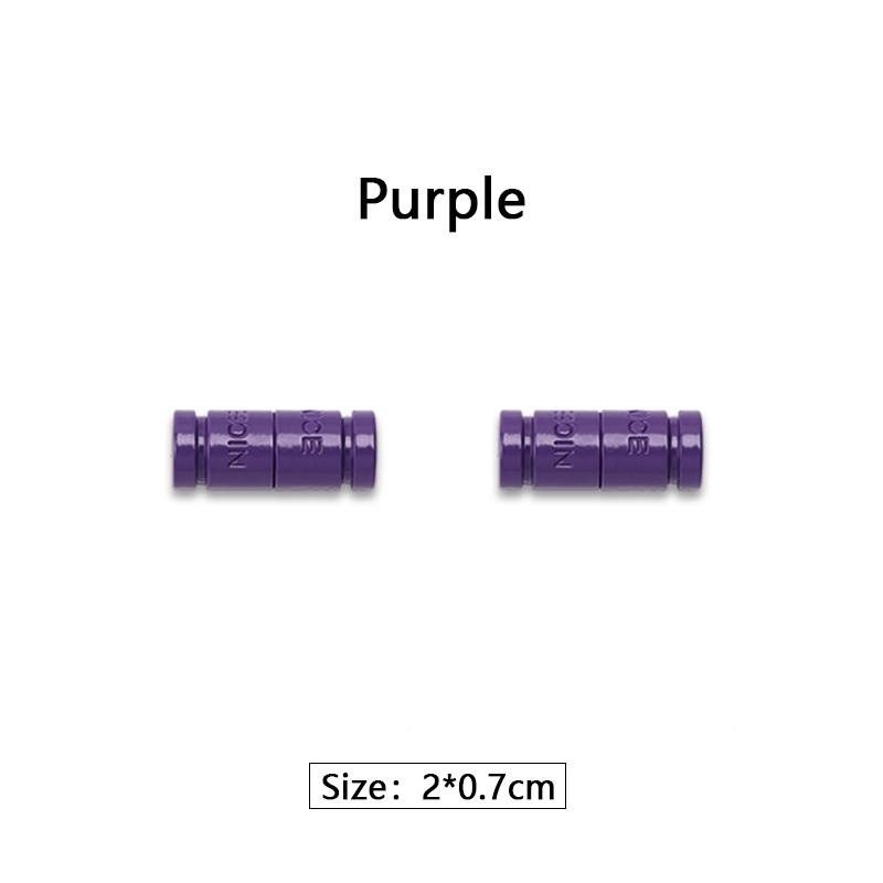 1 Pair Elastic Laces Nice Metal Capsule Lock Buckle No Tie Shoelaces Buckle Tieless Lazy Shoelace Decorations Shoe Accessries