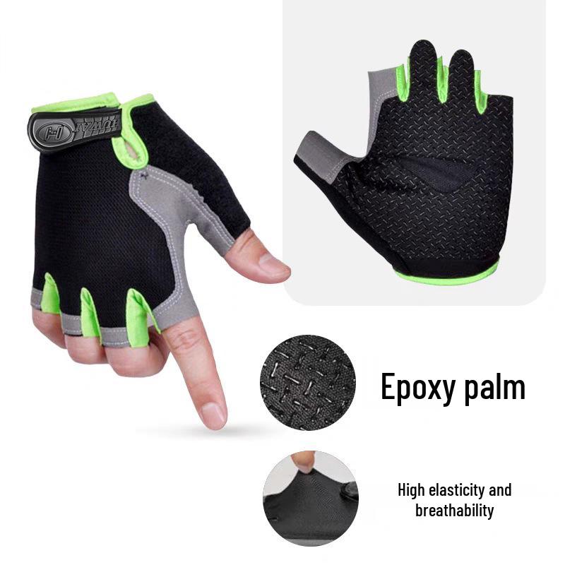 Unisex Breathable Non-Slip Fingerless Gloves for Outdoor Fitness, Cycling, Climbing & Mountaineering
