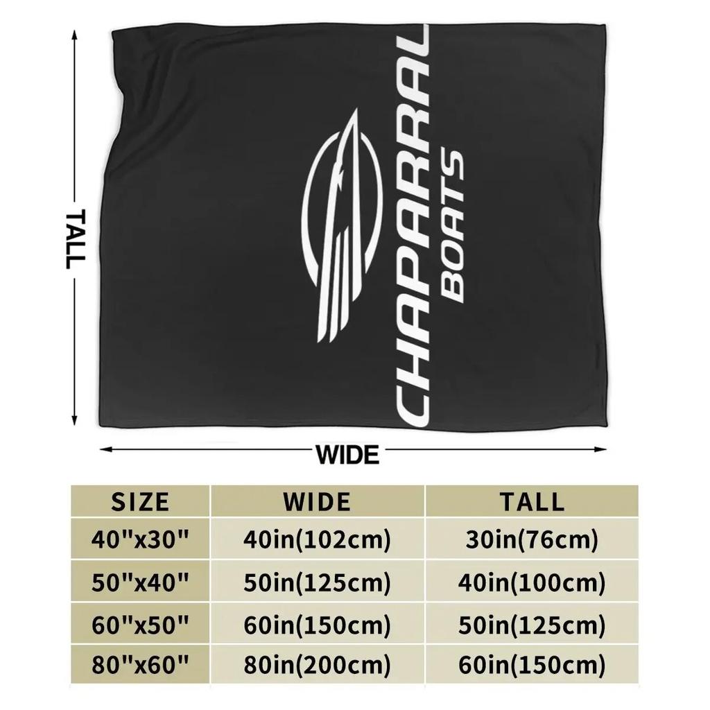 Chaparral Boats Logo POCKET SIDE Blanket Soft Warm Flannel Throw Blanket Cover for Bed Living Room Picnic Travel Home Couch