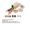 Wooden Learning Color Sorting Toy Eco-friendly Smooth Edge Burr-free Fine Motor Skills Sensory Toys Montessori Toys