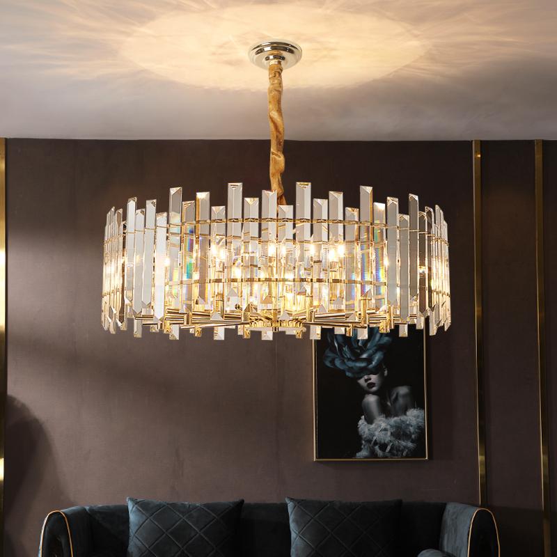 Gold Led Pendant Lights Crystal Living Room Indoor Lighting Modern Hanging Lamp For Dining Room Kitchen Loft Lamp  ZM112102