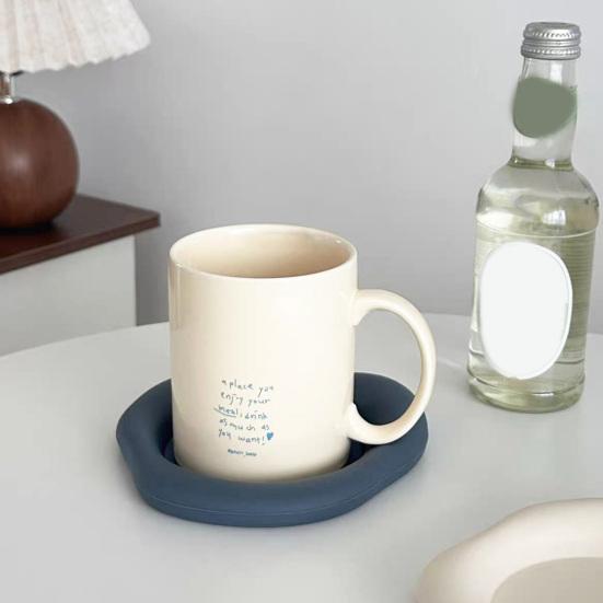 Silicone Coasters Heat-Resistant Drink Coasters Non-Slip Table Mat for Home Restaurant Coffee Shop Tea Shop Gift