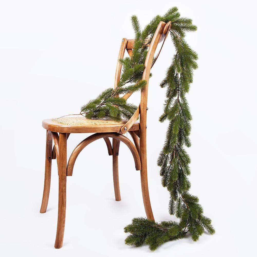 Green Artificial Pine Wreaths 190cm Xmas Tree Christmas Garland Party Party Wedding Ornament Hanging Garland Rattan