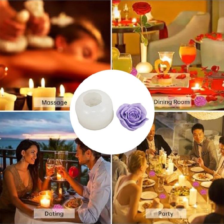 DIY 3D Form Zarte Kerzenformen Silikonformen Handarbeiten zur Kerzenherstellung