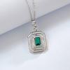 S925 Sterling Silver Cultured Pearl Necklace for Women - Square Design, Retro Fashion, Light Luxury, High-End Feel