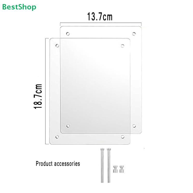 DIY Pressed Flower Acrylic Frame Kit - Double-Sided Clear Display Stand for Dried Floral Art