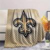 New Orleans Saints Flannel Blanket, High quality Comfortable for All Seasons, Home Decor, Warmth and Comfort