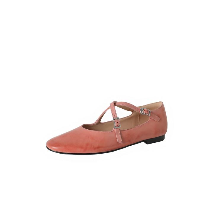 Fashion New Spring/summer Genuine Leather Women Shoe Round Toe Shoes for Women Fashion Mary Jane Shoes Low Heel Women Pumps Flat Shoes