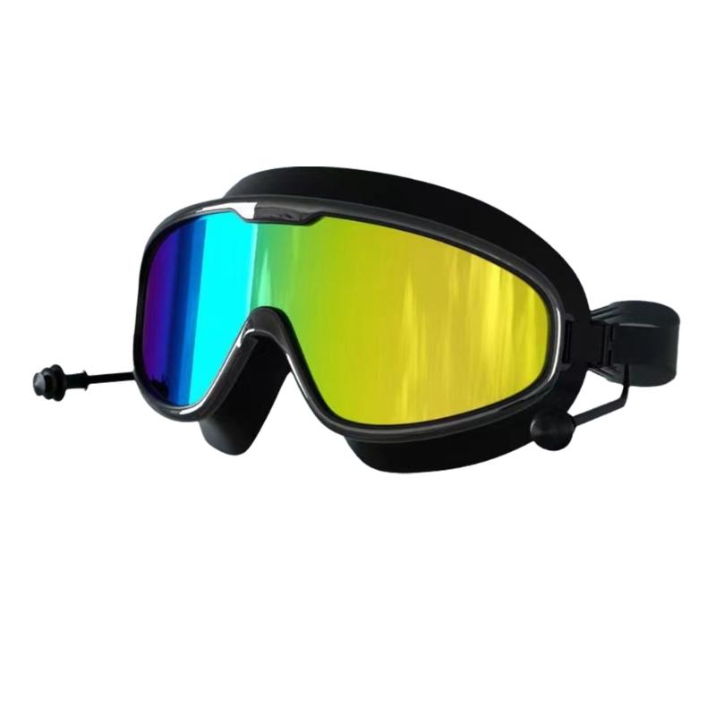 

Swimming Goggles with Swim Earplugs for Child, 180 Degree Wide View Goggles Swim Goggles for Boy Girl чёрный