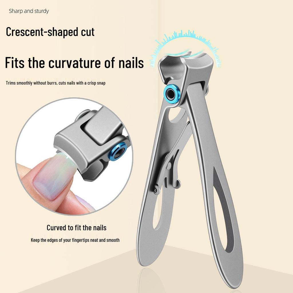 Large Opening Nail Clippers with Auxiliary Magnifying Glass for Elderly & Hard Nail Grooves