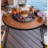 ATY26 Wood Grain Outdoor Fire Pit Heater Table