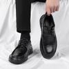 Versatile casual men's shoes for outdoor comfort in black Wedding Business Gentleman Adult Shoes Fashionable  leisure new model