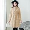 Thickened and fleece fur integrated imitation Danish mink coat women's winter 2 new medium and long imitation mink fleece coat