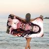 1pc nezouko9 Beach Towel, Beach and Seaside Swimming Pool Equipment, Fashion Pattern, Rectangular, Travel Essentials