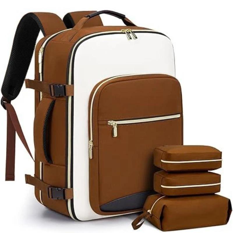 Spot Cross Border Color Contrast Multi Piece Backpack Large Capacity Storage Bag Business Travel Luggage Essential Travel Backpa