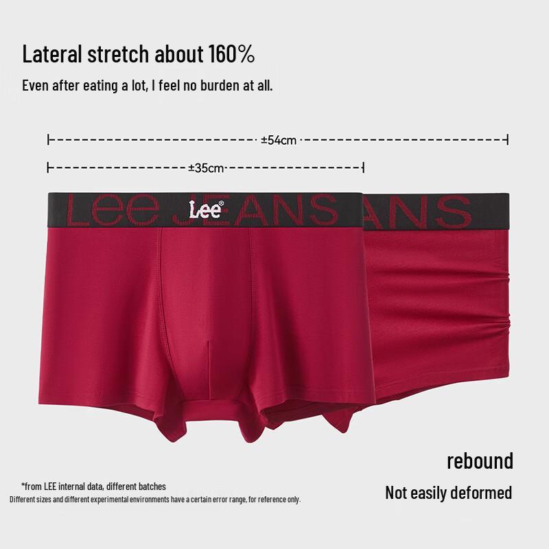Lee Herren Reine Baumwolle Antibakterielle Boxer Briefs
