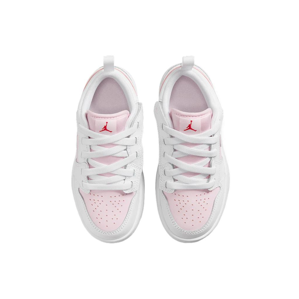 Air Jordan 1 Low ALT PS Pink Foam Kids Sneakers Fire-Red White DR9748-608