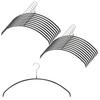 MAWA Non-Slip Hangers, 46P Economic, 46cm Wide, Men's, Black, 20-Pack, Made In Germany, 10-Year